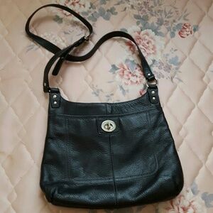 Coach pebble leather crossbody bag